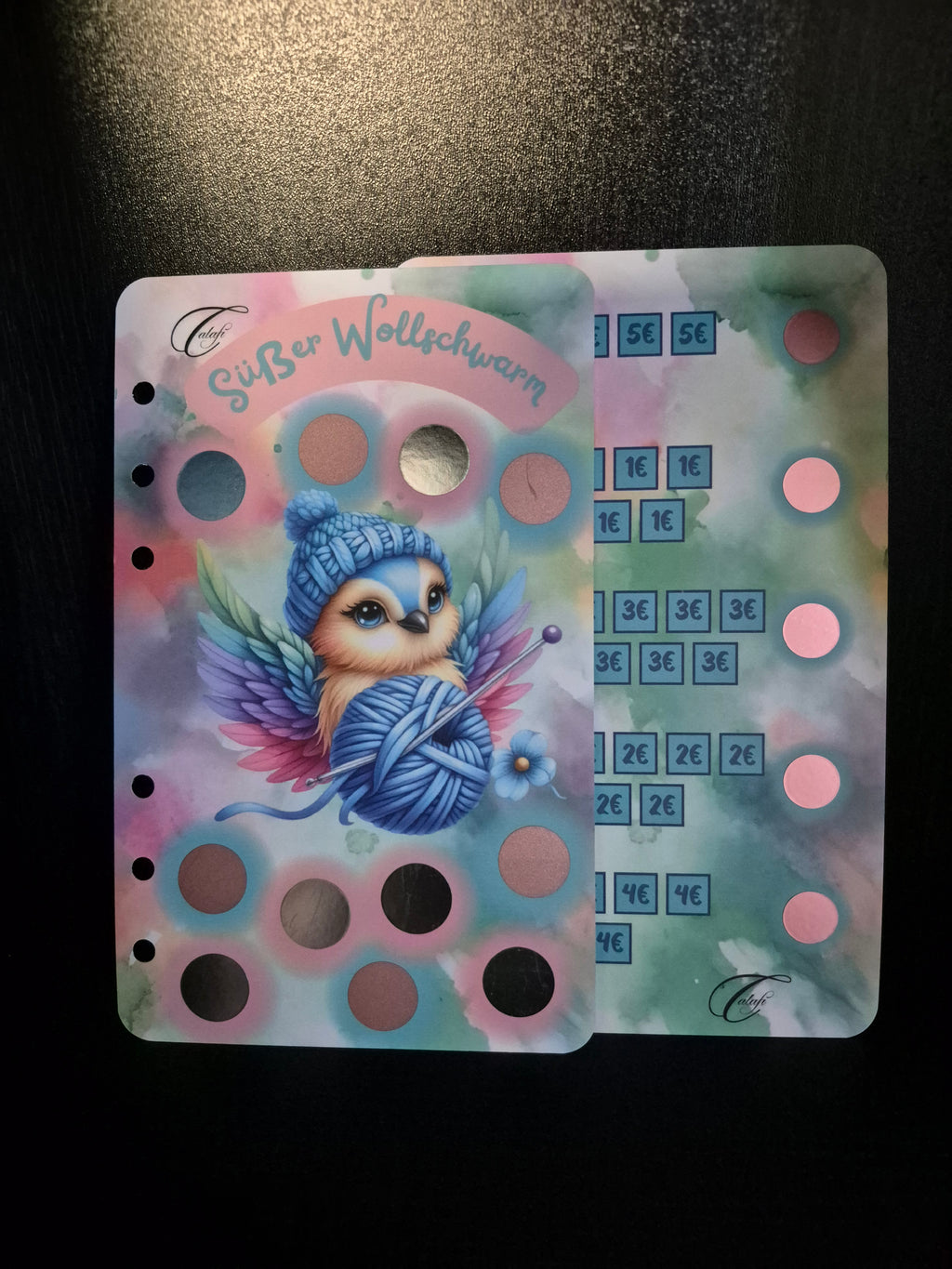 Süßer Wollschwarm - Folierte Einheftchallenge A6