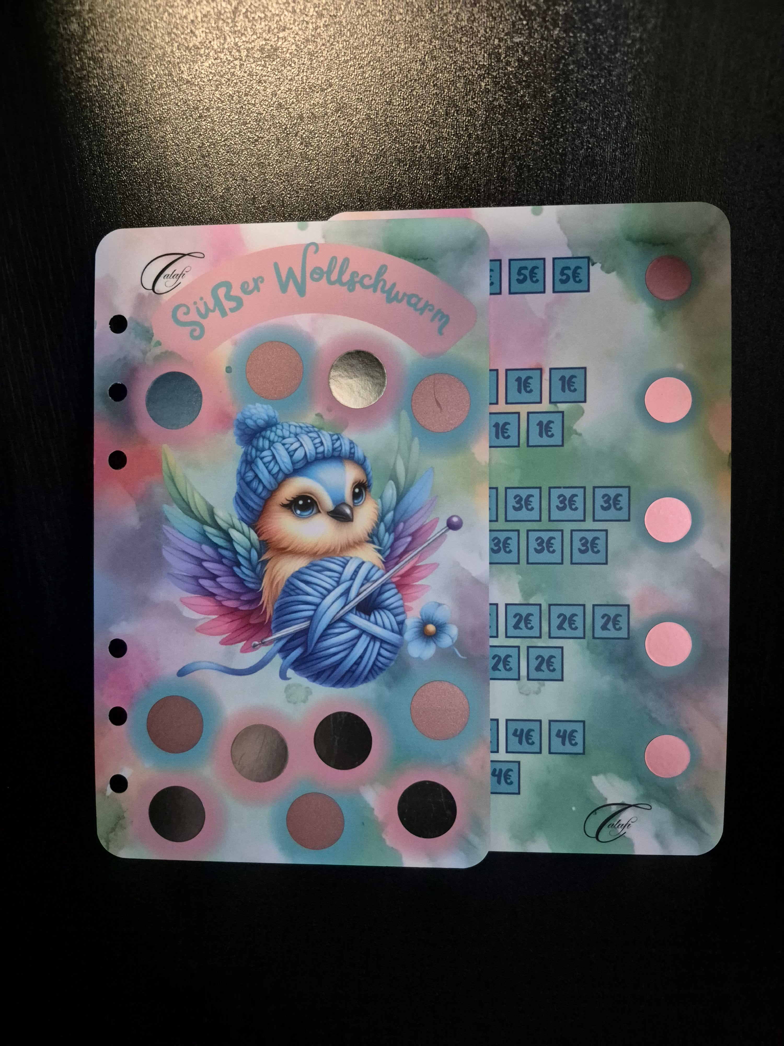 Süßer Wollschwarm - Folierte Einheftchallenge A6