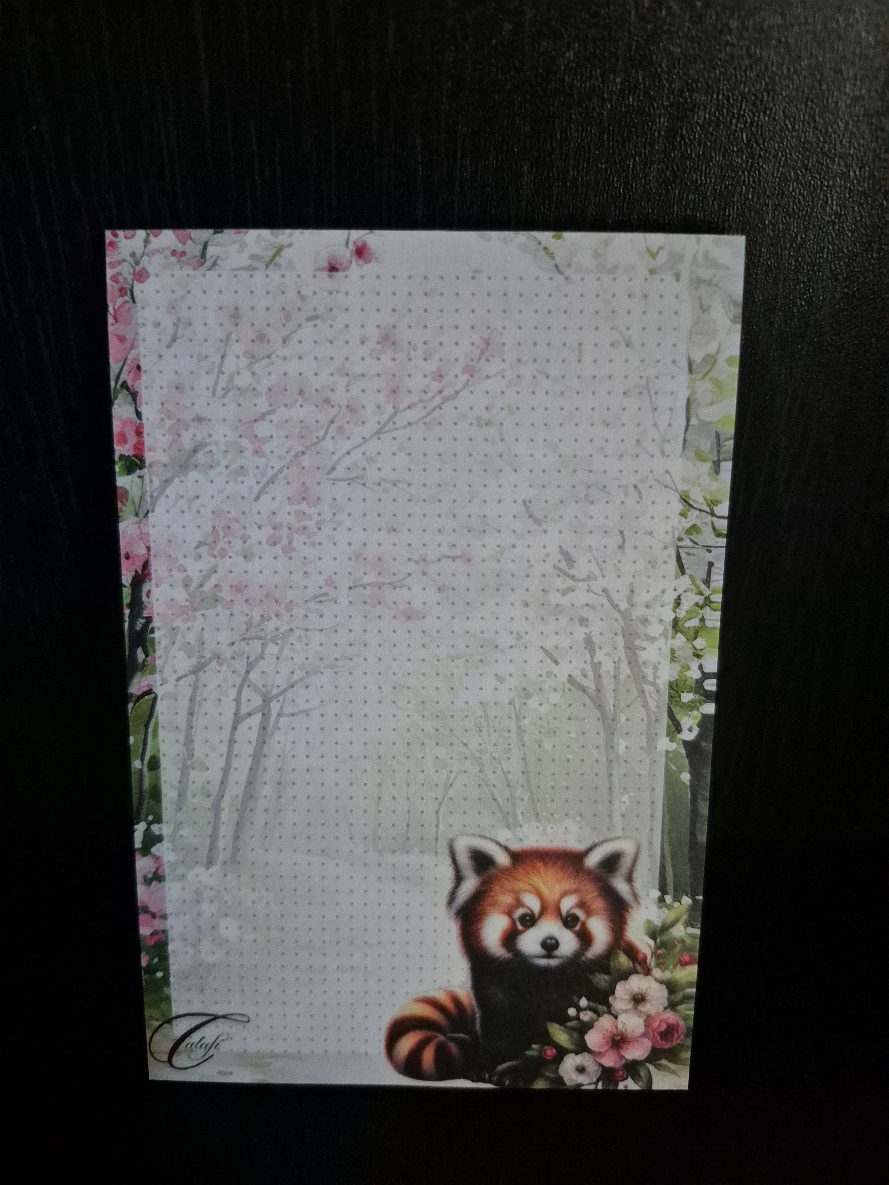 Notizblock - Roter Panda