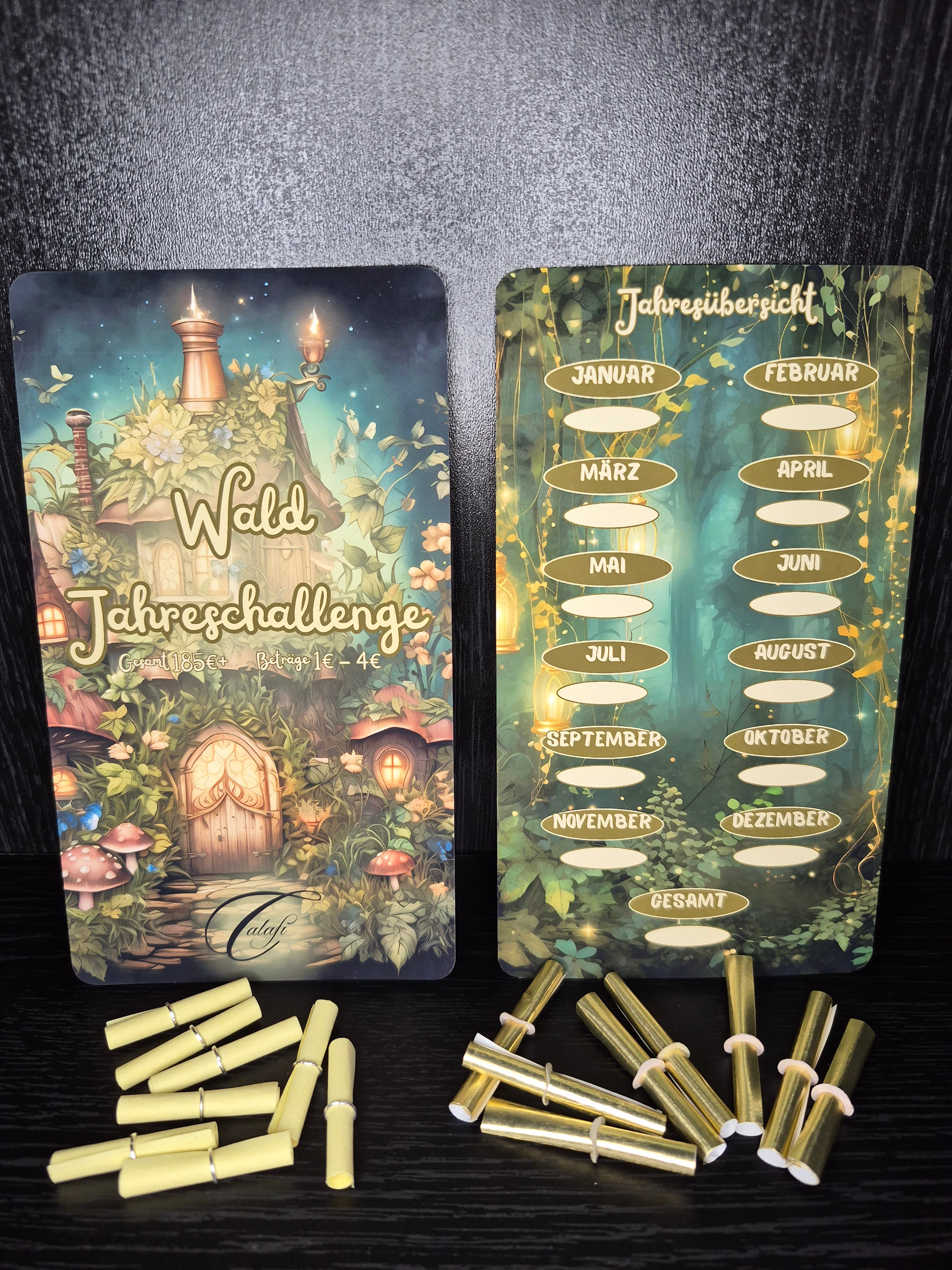 Wald Jahreschallenge A6 Selbstgedruckt