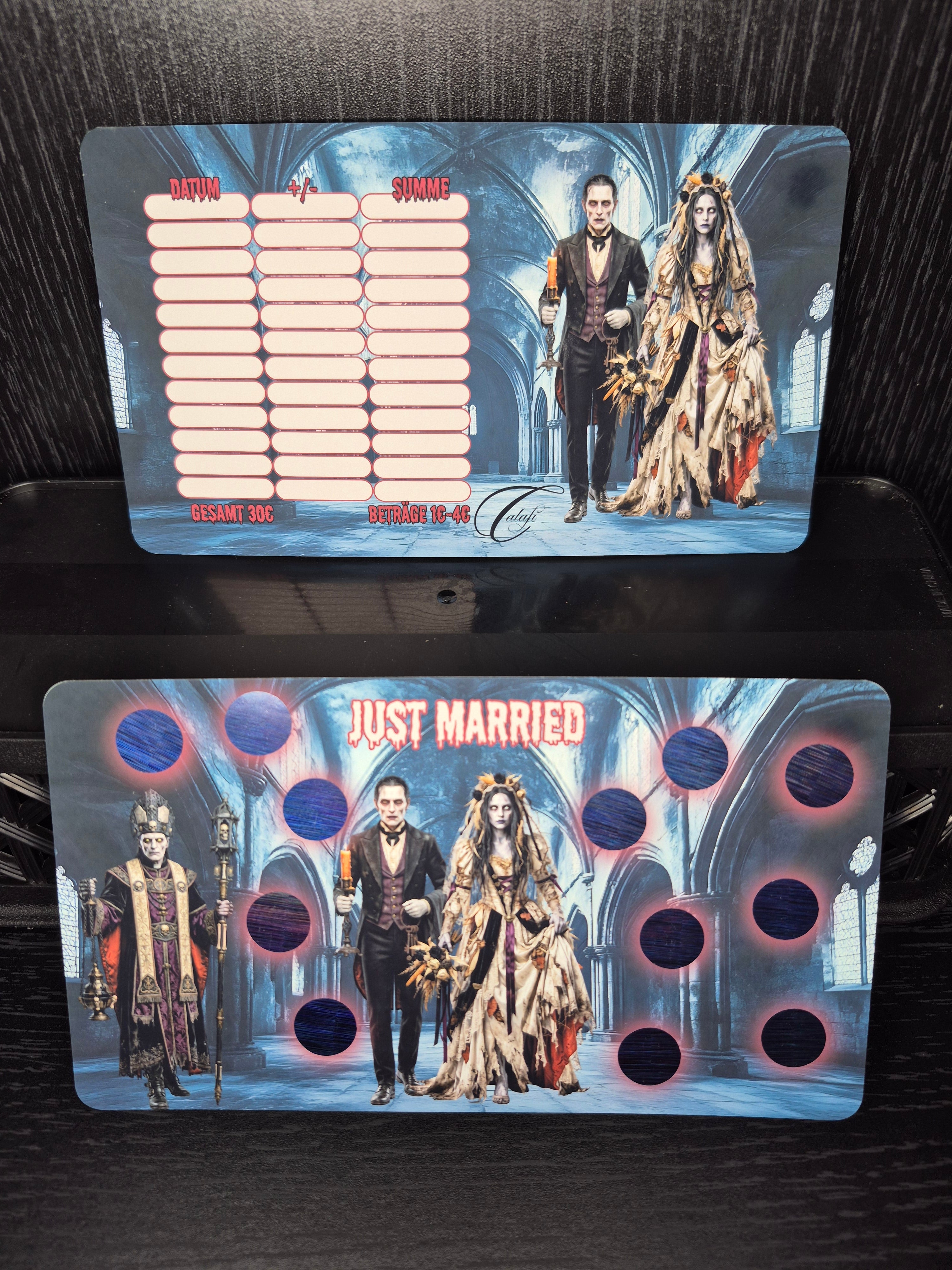 Just Married - Einzelchallenge A6 Selbstgedruckt