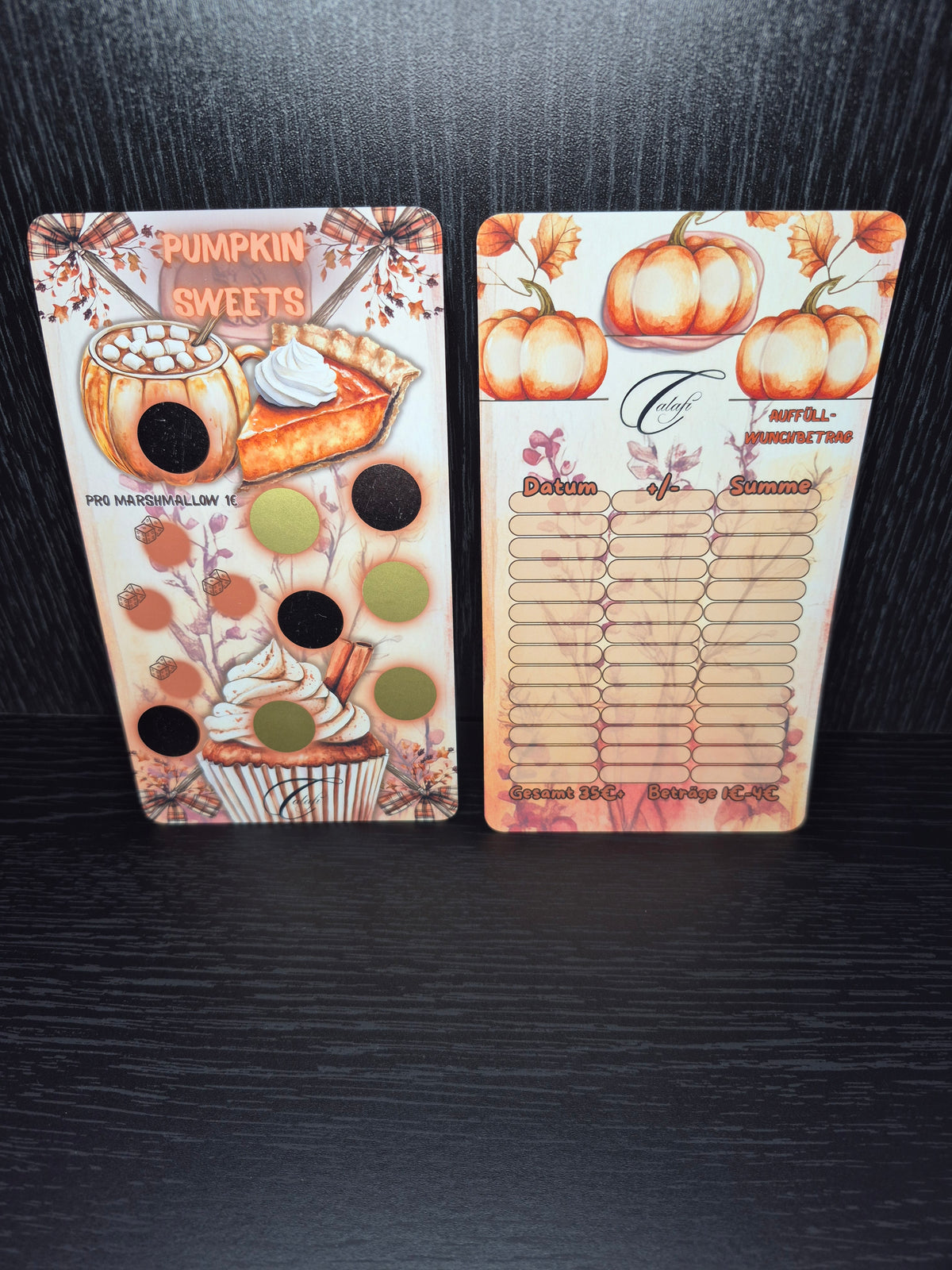 Pumpkin Sweets - Einzelchallenge A6 Selbstgedruckt