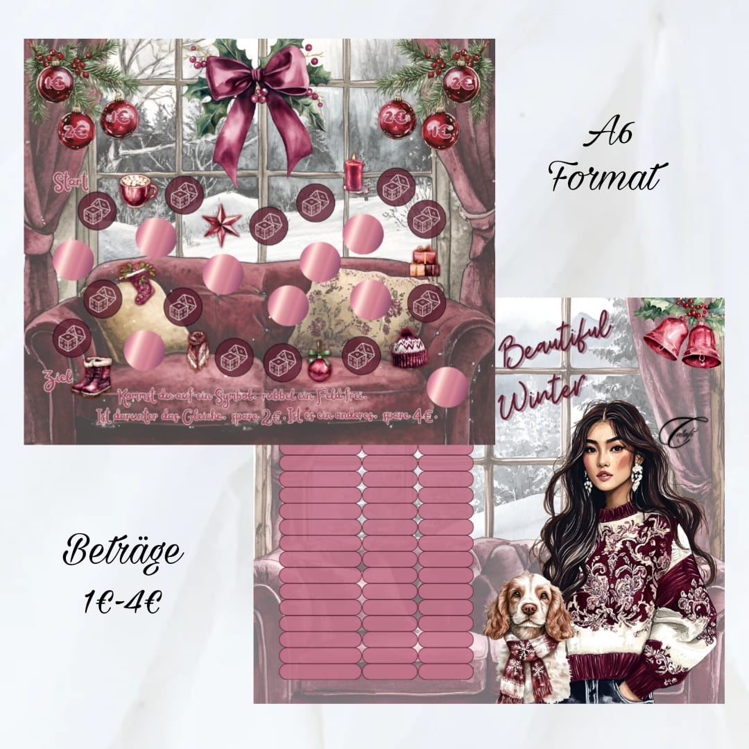 Beautiful Winter - 2er Klappkarte A6