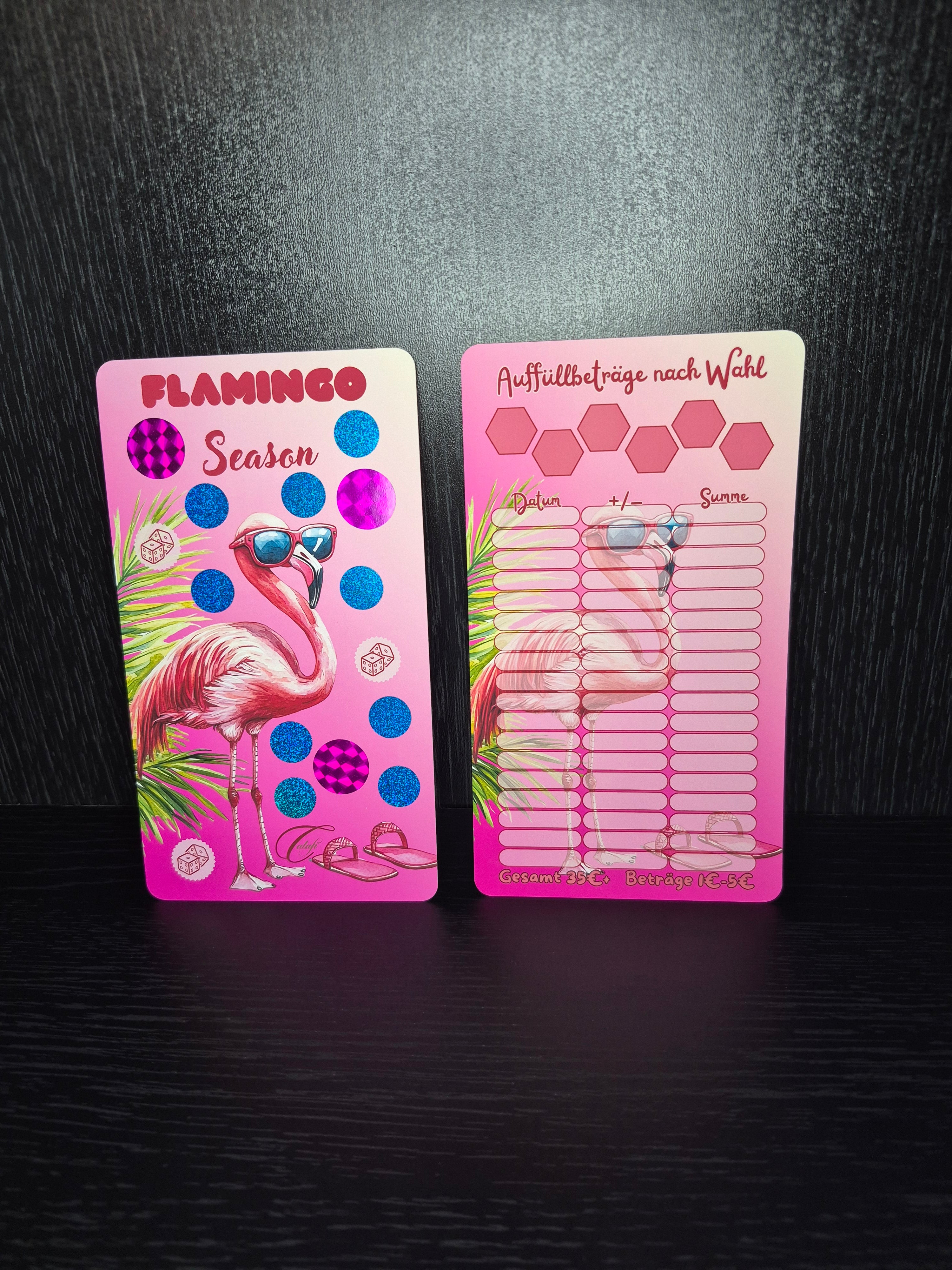 Flamingo Season - Selbstgedruckte Einzelchallenge A6