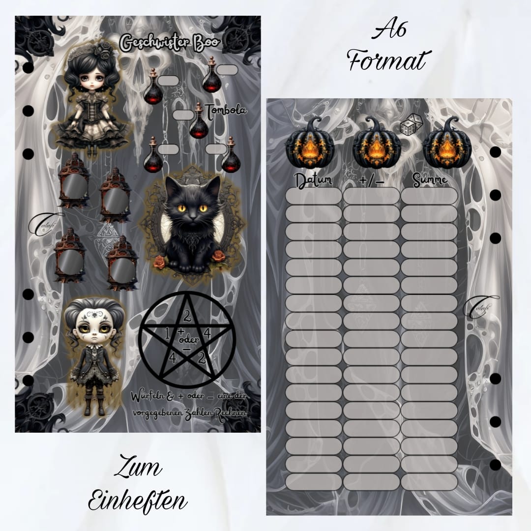 Geschwister Boo - Einheftchallenge A6