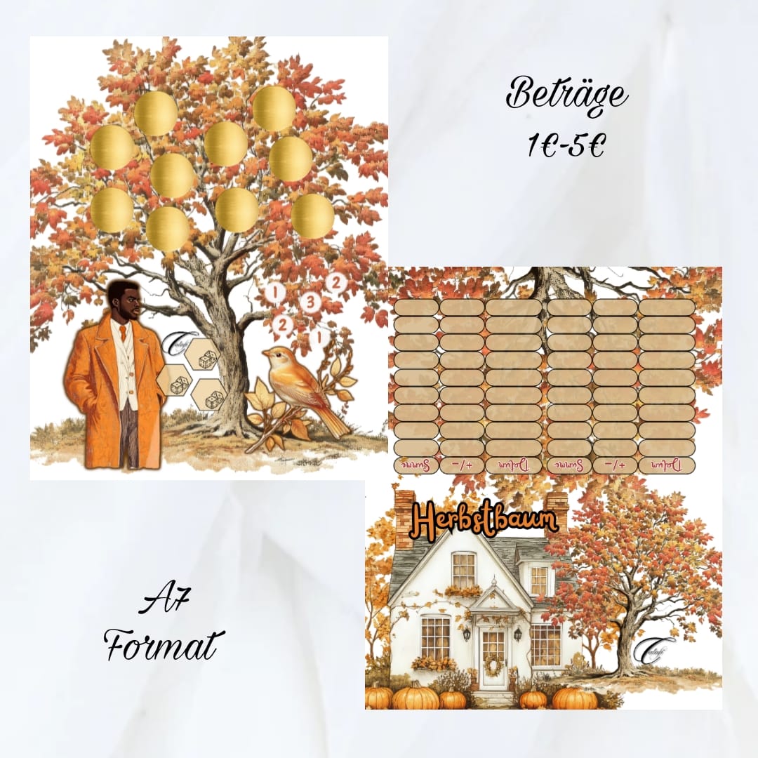 Herbstbaum - 2er Klappkarte A7