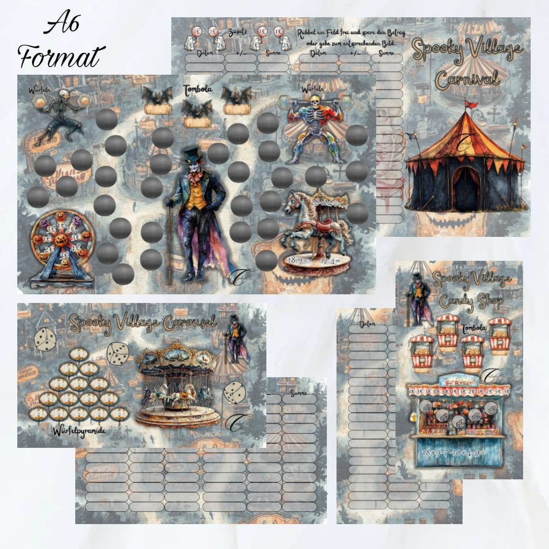 Spooky Village Challenge-Set A6