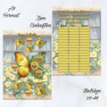 Sunny Butterfly - Einheftchallenge Matt foliert A7
